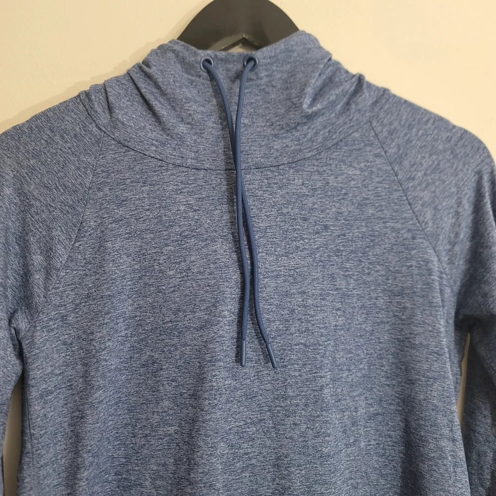 Athleta Uptempo Hoodie Sweatshirt Women's Size Sp Chrome Blue - Picture 2 of 13